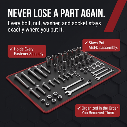 4-Piece Magnetic Tool Mat Set